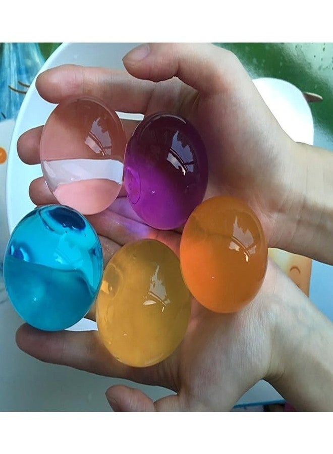 SSKR Crystal Round Jumbo Jelly Water Balls, Monster Rubber Jelly Beads Growing Orbezz - Pack of 80 Pcs | Jumbo Size - Image 2